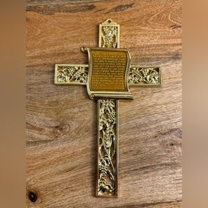 Vintage Lord’s Prayer Wall Cross
